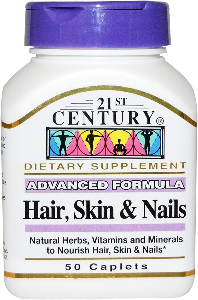 21St Century Vitamins Saç, Skin ve Nails Formula Capsules - 50 Ea (Pack of 2)
