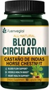 At Chestnut Blood Circulation Capsules, Castaño de Indias y Diosmina para la Circulacion, Nitrik Oksit Supplement for Health Blood Flow, Blood Pressure. 90 Konts