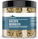 Earthborn Elements Bacopa Monnieri 200 Capsules, Pure & Undiled, No Wordss