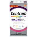Centrum Silver Πολυβιταμίνη γυναικών για γυναίκες 50 Plus, Multivitamin / Multimineral συμπλήρωμα με βιταμίνη D3, Β Βιταμίνες, μη ΓΤΟ συστατικά, υποστηρίζει τη μνήμη και τη νόηση σε μεγαλύτερους ενήλικες - 65 Ct