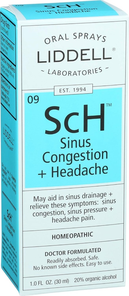 Liddell Homeopathic Sinus Congestion ve Headache Spray, 1 Akış Ounce