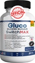 Gluco Switch Ζάχαρη αίματος Max όλα τα φυσικά Formula για να διατηρήσει υγιή επίπεδα, μέγιστη δύναμη Καθημερινή Formula Κριτικές αίματος (1 συσκευασία - 60 κάψουλες)