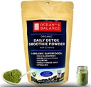 Ocean's Balance Daily Detox Smoothie Powder με Cilantro, Blueberry, Spirulina, Dulse Seaweed & Barley Grass Juice Powder — Εύκολα Digested Smoothie Mix για Detox Cleanse (4 oz - 1 Pack)