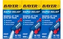 Bayer Rapid Relief Powder Packs with Aspirin & Caffeine, Dissolvable Fast Acting Pain Relief for Headache, Muscle and Body Pain, Raspberry Flavor (Packaging may vary), Pack of 3 x 10 Count