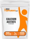 BulkSupplements.comubaat Toz - Kalsiyum Tamam, Gıda Grade - Pure & Gluten Free, 500 mg per Service, 1kg (2.2 lbs) (Paket 1)