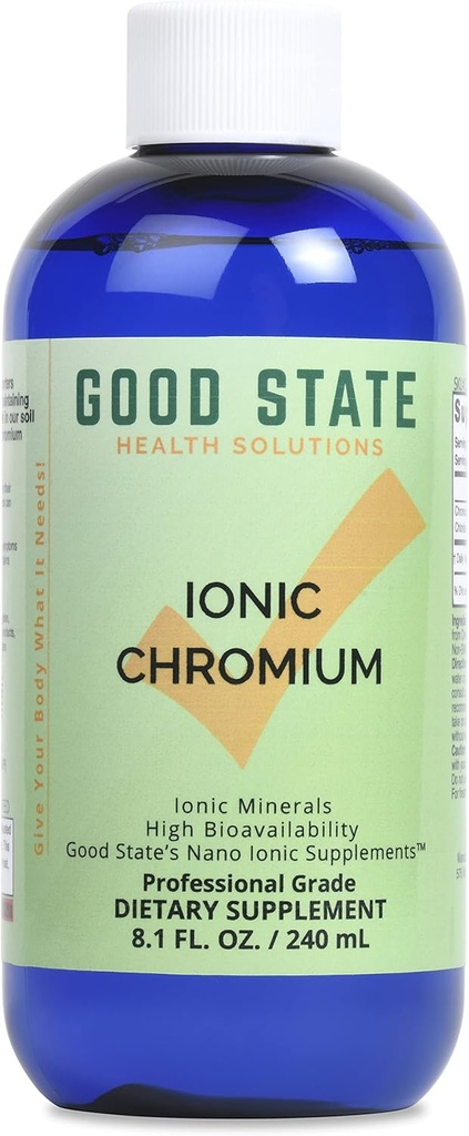 Good State Liquid Ionic Chromium (96 600 mcg'da hizmet ediyor - 8 fl oz)