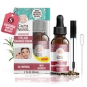 GuruNanda Natural Castor Oil Eyelash Rosemary Oil - Brush Applicator & 5 Pipettes, Eyebrows & Beards için Doğal Saç Büyümesine Yardım Ediyor, 2 Fl Oz