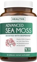 Organic Irish Sea Moss Capsules - Organic Sea Moss Capsules with Bladderwrack Burdock Root and Black Pepper Extract for Enhanced Absorption - Vegan Non-GMO & Made in the USA (1 Month Supply)