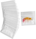 Ekstra-Thick Pill Pouch Çanta - (100'ün paketi) 3" x 2" 8 Mil - Domuz Ücretsiz, Poly Bagcious Cooking Pills Baggies, Daily AM PM Travel Medicine Organizer Storage Pouches, Clear Reusable w/Yaz-on Etiketler: Clear Reusable w /Yaz-on Songs