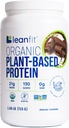 LeanFit Organik Bitki Tabanlı Protein Toz, Doğal Çikolata Flavor - Vegan, USDA Organik Onaylanmış, Soy-Free, Gluten-Free, Dairy-Free, Sugar-Free, Non-GMO - 21g Protein, 18 Hizmet, 1.58 Pound Tub