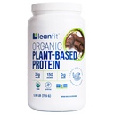 LeanFit Organik Bitki Tabanlı Protein Toz, Doğal Çikolata Flavor - Vegan, USDA Organik Onaylanmış, Soy-Free, Gluten-Free, Dairy-Free, Sugar-Free, Non-GMO - 21g Protein, 18 Hizmet, 1.58 Pound Tub