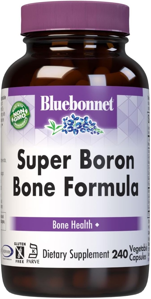 BlueBonnet Super Boron Φόρμουλα των οστών χορτοφαγικές κάψουλες, 240 κόμης, λευκό (743715002227)