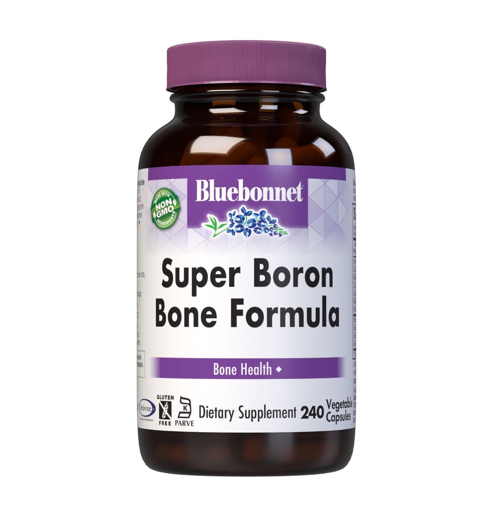 BlueBonnet Super Boron Φόρμουλα των οστών χορτοφαγικές κάψουλες, 240 κόμης, λευκό (743715002227)