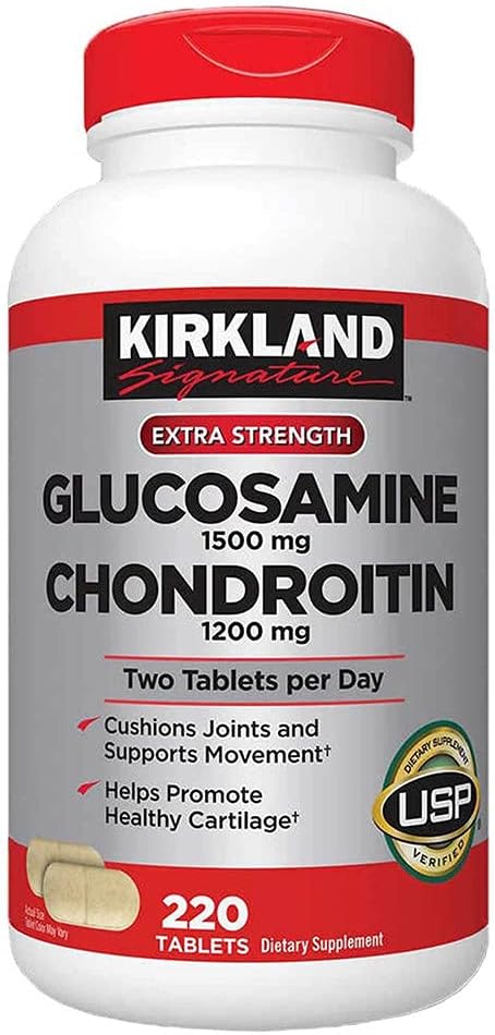 Kirkland Signature Glucosamine & Chondroitin, 220 Tablet (4 Pack)
