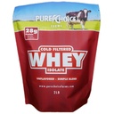 Pure Choice Unflaved Whey Protein Isolate Powder, 28g Πρωτεϊνη & Χωρίς ζάχαρη, Μη μετουσιωμένη Ορός γάλακτος, 1 συστατικό, χωρίς πληρωτικά ή τεχνητά γλυκαντικά (μη αρωματισμένα, 2 lb)