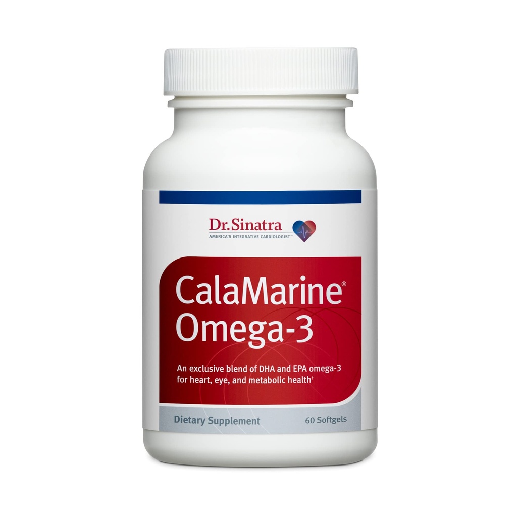 Dr. Sinatra CalaMarine Omega-3 DHA ve EPA ile birlikte, Beyin, Kalp ve Göz Sağlığı, 60 Softgels