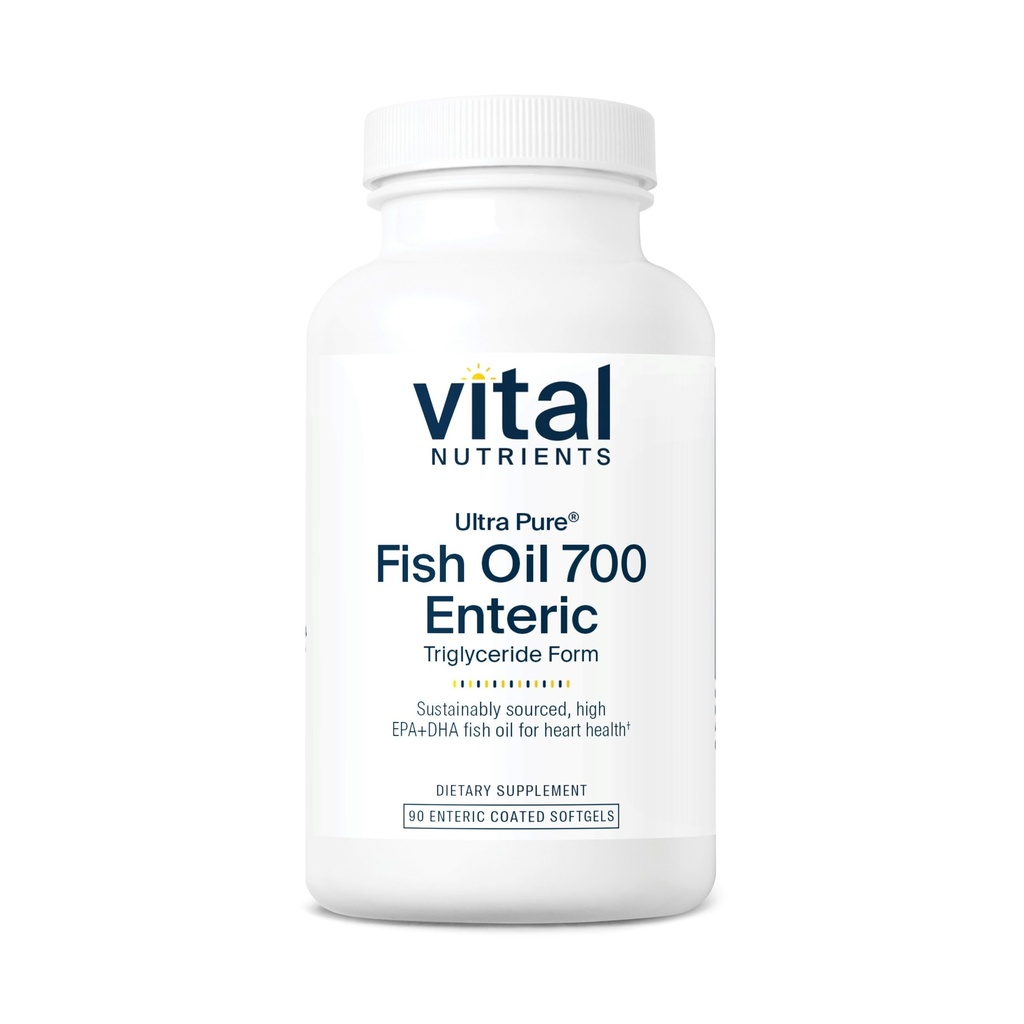 Vital Nutrients Ultra Pure® Fish Oil 700 Giriş | Kalp, Beyin, Immune Health* | Sustainable Sourced High EPA & DHA Omega-3 Fatty Acid | Vanilla Flavor | Gluten, Dairy, Soy Free | 90