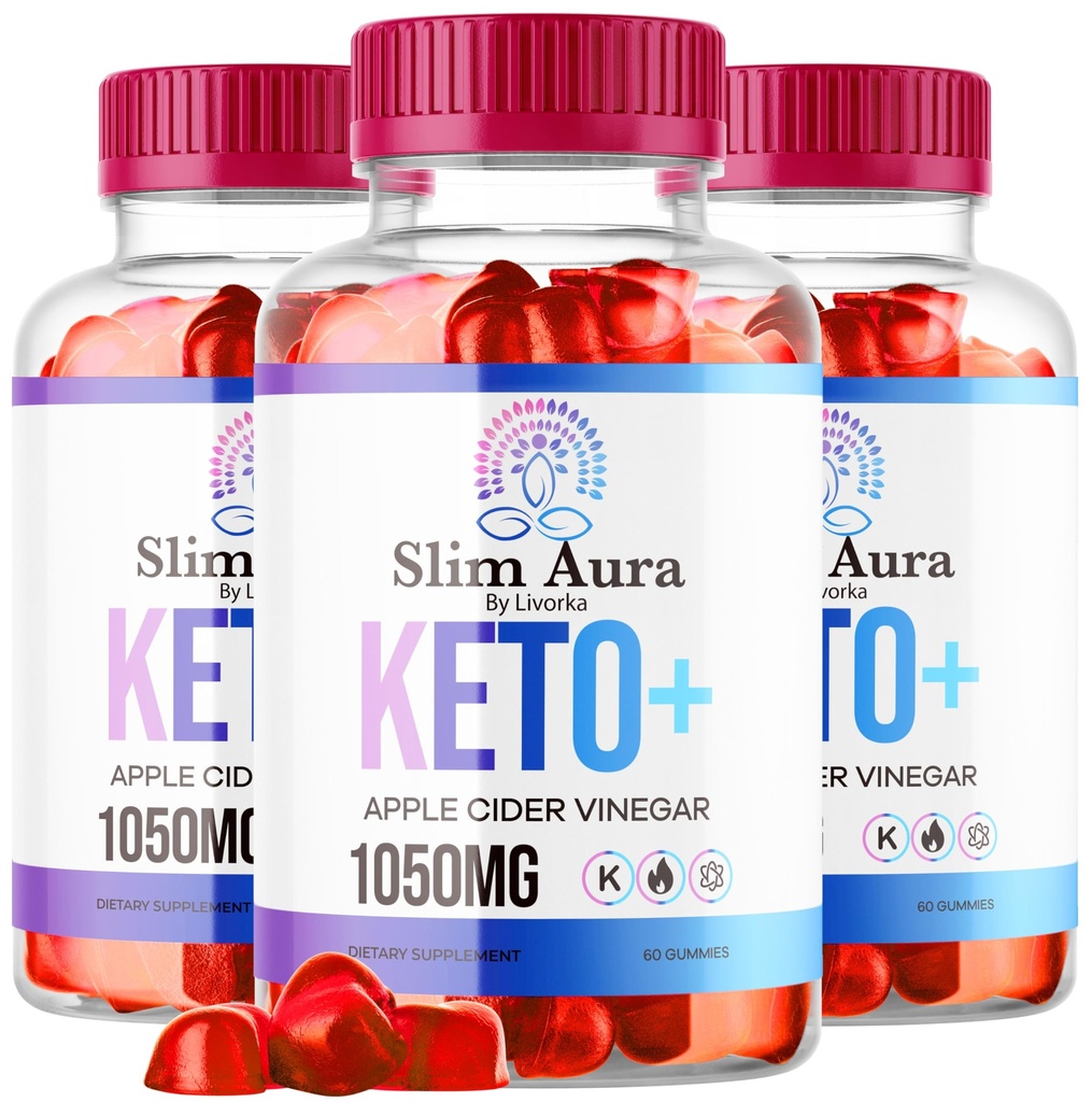 (3 Pack) Slim Aura Keto ACV Gummies - Resmi Slim Aura Chem Plus Apple Cider Vinegar 1050MG Gelişmiş Formula Gummys, All Natural Premium Formula, Slimaura Gomitas Yorumlar, 300 Gummies 5 Ay