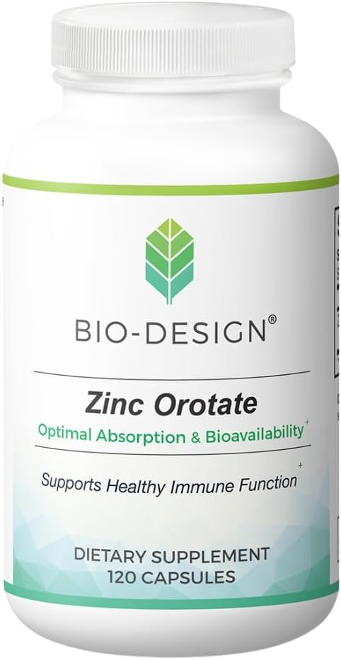 Çinko Orotate - Bio kullanılabilir Chelated Mineral Supplement - Capsule- Supports Immune & Metabolic Health - Vegan Dostu - 120 Capsules