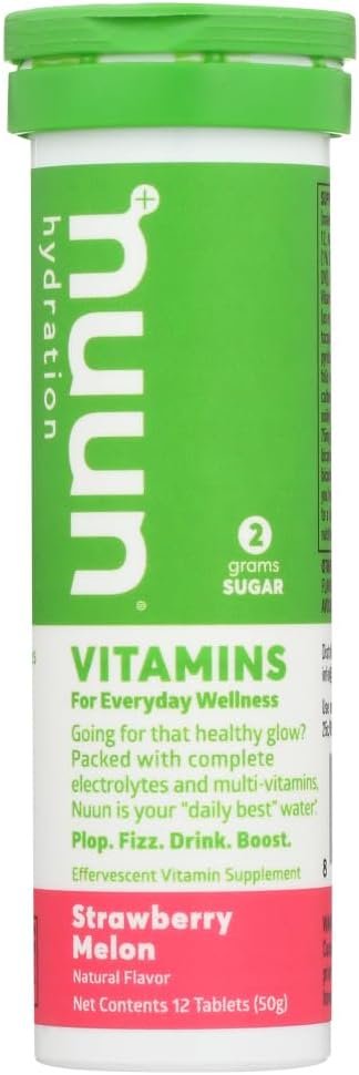 Nuun Vitaminleri: Strawberry Melon Daily Hydration Supplement (3 12 Tabs)3
