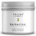 Clean Label Berberine HCl  97 - Klinik olarak Ultra High Strength Pure Berberine 500 mg Supplement - Gluten-Free - 90 Capsules