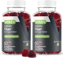 VITEEY Prebiyotik Fiber Gummies for Yetişkinler, 4g - Gut Health & Digestive ► Fiber Supplement Gummies - Zero Sugar eklendi, Vegan, Gluten-Free - 120 Count Count
