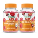 Lifeable Food Magnezyum & çinko Kids + Probiyotik 2 Milyar CFU Kids, Gummies Sche - Great Tasting, Vitamin Supplement, Gluten Free, GMO Free, Chewable Gummy