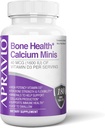 Bone Healthuba Minis Tabletleri, Kalsiyum Supplements w/Vitamin D3, Magnezyum, çinko, Copper, Manganese, Mineraller Bone Strength, Collagen Production, Immune Health, 180ct