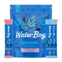 Waterboy Weekend Recovery Diversity | 3,200 mg Electrolyte Toz Paketleri | Ginger + L-Theanine + Vitaminler | No Sugar, All Natural, Gluten Free | 24 Iklim Mixes (Variety Pack)