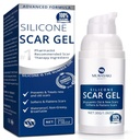 100% Silikon Scar Gel Scar Cream - Cerrahi Yaralar, C-Section, Stretch Marks, Acne, Injury, Burns, Keloids, Old and New Scars 1.06oz (30g) (Maximum Strength 100% Silikon)