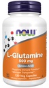 Şimdi Gıdalar Tamamlıyor, L-Glutamine 500 mg,jen Transport Nitroer*, Amino Asit, 120 Veg Capsules