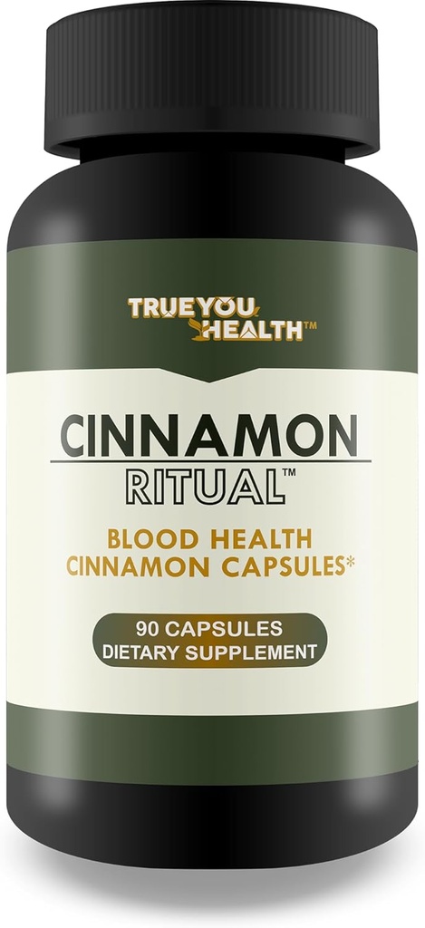 Cinnamon Ritual - En İyi Cinnamon Supplement for Blood Support - Sağlıklı Kan Akışı - Geliştirilmiş Formula W /Turmeric & Vitaminler - Glucose Sıfır Ritual Sugar Health Blood Health Blood Health