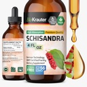 BIO KRAUTER Schisandra Berry Drops - Natural Schisandra Supplement for Mood Support - Alkol & Sugar Free Extract - 4 Fl.Oz.