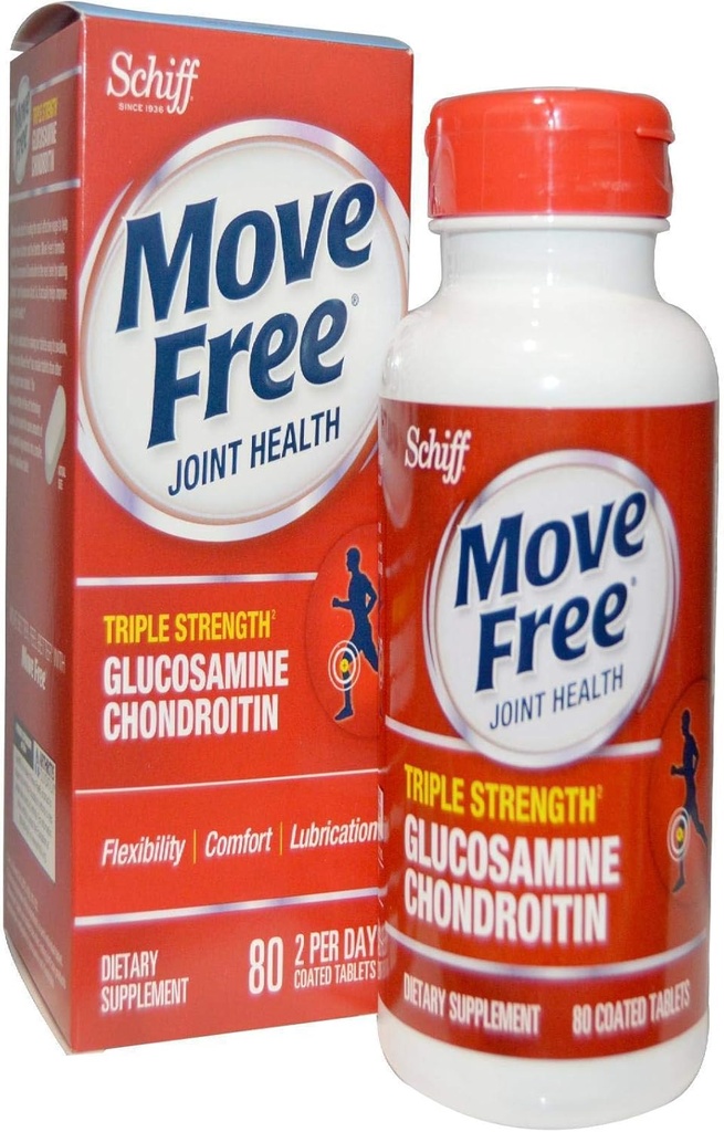 Schiff Free Advanced , Triple Strength Plus MSM & Vitamin D3, 80 kapaklı Tabletler