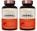 LiverWell Liver Cleanse, Rejuvenation, Μεταβολική Υποστήριξη - Συμπλήρωμα ήπατος για την ηπατική υγεία w/Highly Bioδιαθέσιμο εκχύλισμα γαϊδουράγκαθου γάλακτος, N-Acetyl Cysteine, Alpha Lipoic Acid, Zinc, Selenium - 2 Pack