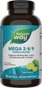 Nature's Way Mega 3/6/9 Omega Mix, Supports Health Skin, Joints, Cardiovascular Function*, Fish, Flax, Borage Oil, 180 Lime Flavored Softgels (Pazarlama May Vary)