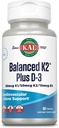 KAL Balanced K2 Plus D-3 Tabletler, 100 mcg, 60 Kont
