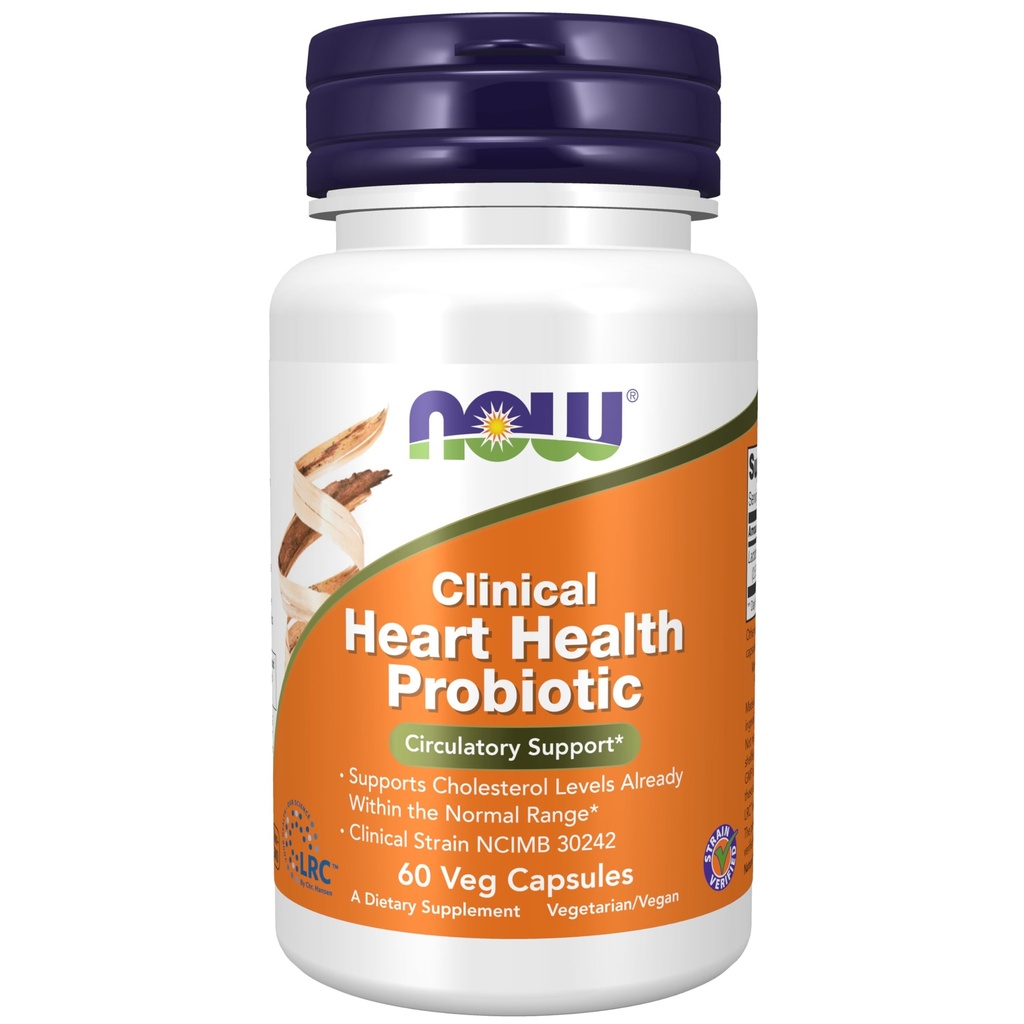 Şimdi Gıdalar Klinik Kalp Sağlığı Probiyotik - 60 Veg Capsules