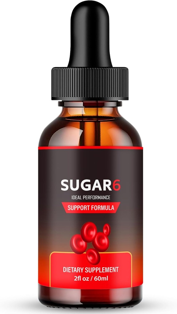 Sugar6 Drops, Sugar 6 Blood Formula Support Supplement Liquid Drops - Maximum Strength, Sugar 6 Health and Wellness All Natural Advanced Formula Drops, Sugar 6 Liquid Drops Reviews (1 Pack)
