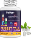 NuBest Tall Kids - Πολυβιταμίνες & Ορυκτά για την ηλικία 2 έως 9 - Δύναμη των οστών & Ανοσία Υποστήριξη - Βοηθά τα παιδιά, Toddlers Υγιεινή - Σχήματα ζώων - 60 Μασώμενα δισκία μούρων 