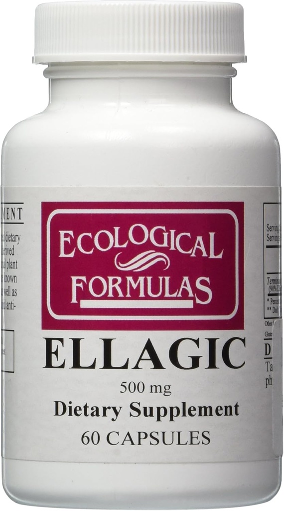 Ekolojik Formulaler - Ellagic 500 mg 60 kapaklar [Sağlık ve Güzellik]