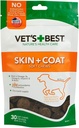 Vet's Best Skin & Coat Dog Supplements - Formated with Vitamin E and Biotin to Reservation Dogs Healthy Skin and Coat - 50 Μασώμενα δισκία