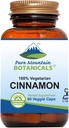 Saf Dağ Botanikleri Cinnamon Capsules - Kosher Vegan Pills Organik Cassia Cinammon Bark Supplement