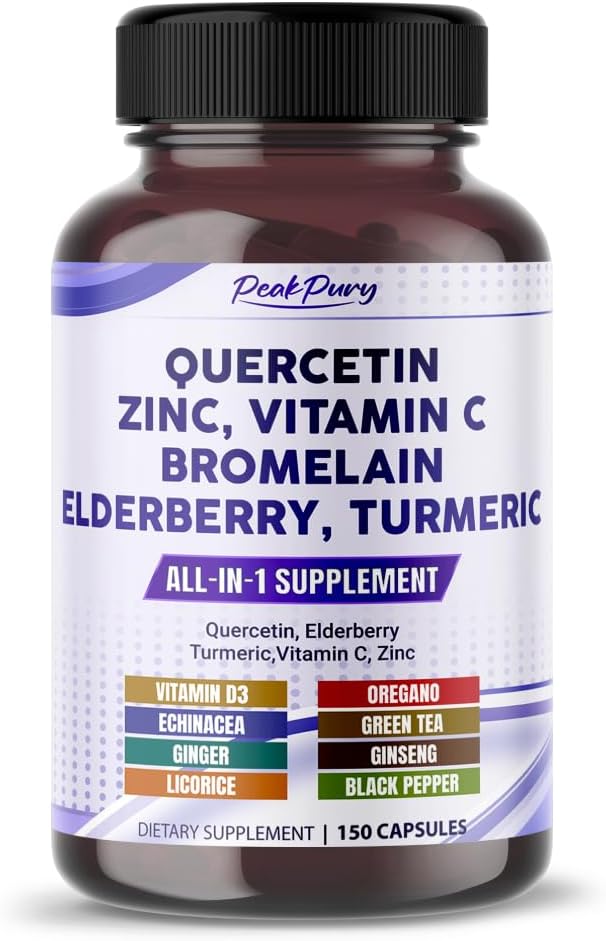 Quercetin Elder Turmeric Vitamin C çinko - Immunity Support - Made in USA