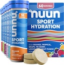 Nuun Sport Electrolyte Tabletleri, Magnezyum, Pyum, Chloride & sodyum, Gluten Free & Vegan, karma Flavors, 6 Pack (60 Toplamı)