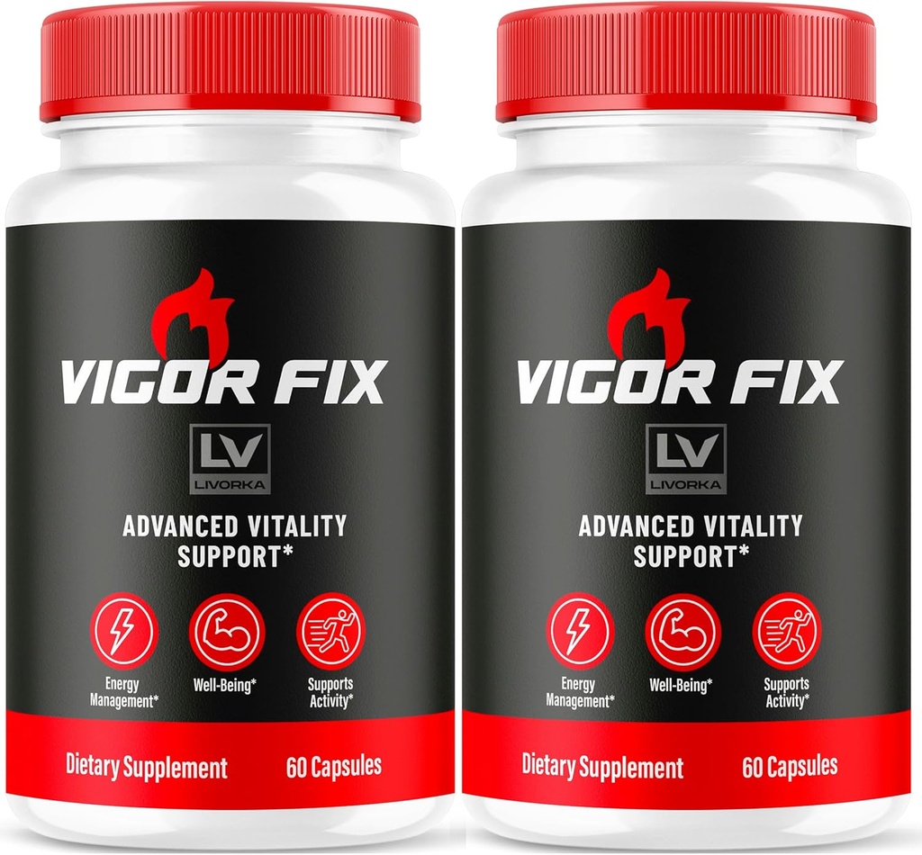 (2 Pack) Vigor Fix Pills, Vigor Fix, Vigor Fix Advanced Formula, Vigor Fix Formula, Vigor Fix Vitamin, VigorFix Pills 120 Capsules for 2 Ay