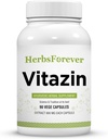 Herbsforever Vitazin Capsules Ayurvedic Herbal Supplement Supports Energy & Performance Fiziksel ve Zihinsel Güçlü 90 Vege Capsules 800 Mg Her