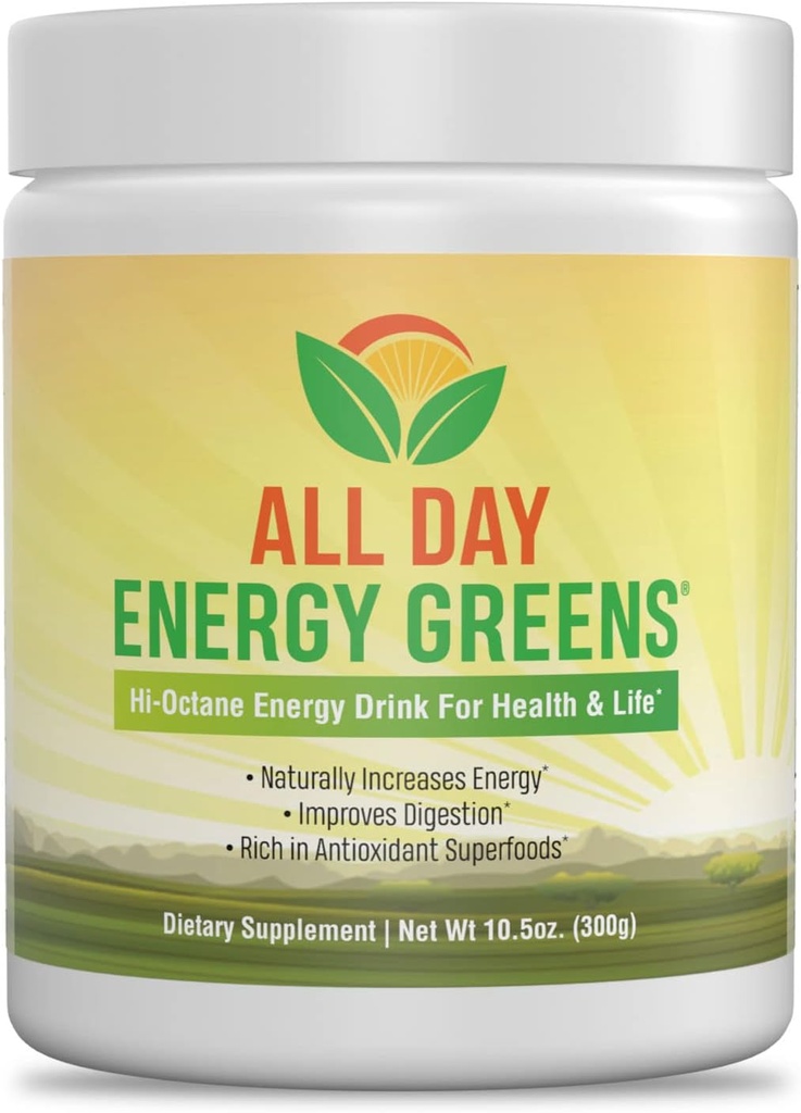 IVL - Tüm Gün Enerji Yeşilleri - Tamam Toz Mix Drink, Greens Toz Superfood - Süper Yeşiller Optimal Beslenme, Enerji ve Digestion, Green Juice Superfood Boost