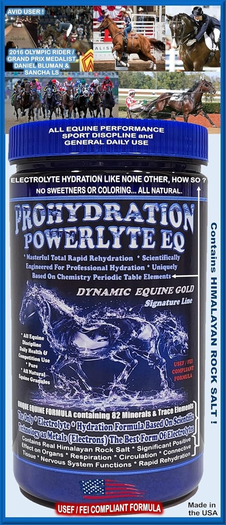 PROHYDRATION EQ...Η νέα φυλή σε Equine Electrolyte / Professional Hydration Matrix Formula Σύστημα. 1080g (60 ημέρα υπηρεσίας)