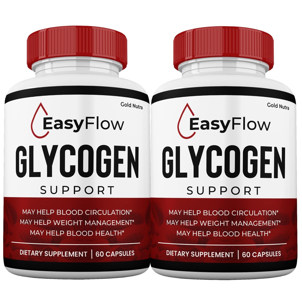(2 Pack) EasyFlow Blood Support Capsules, Easy Flow Glyco Pills, Glyco Optimizer Capsules Glycogen Supplement, 2 Ay Supply Capsules